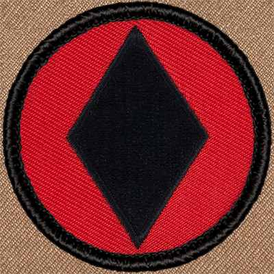 Retro Black Diamond Patrol Patch - Sew-on Scout Patch