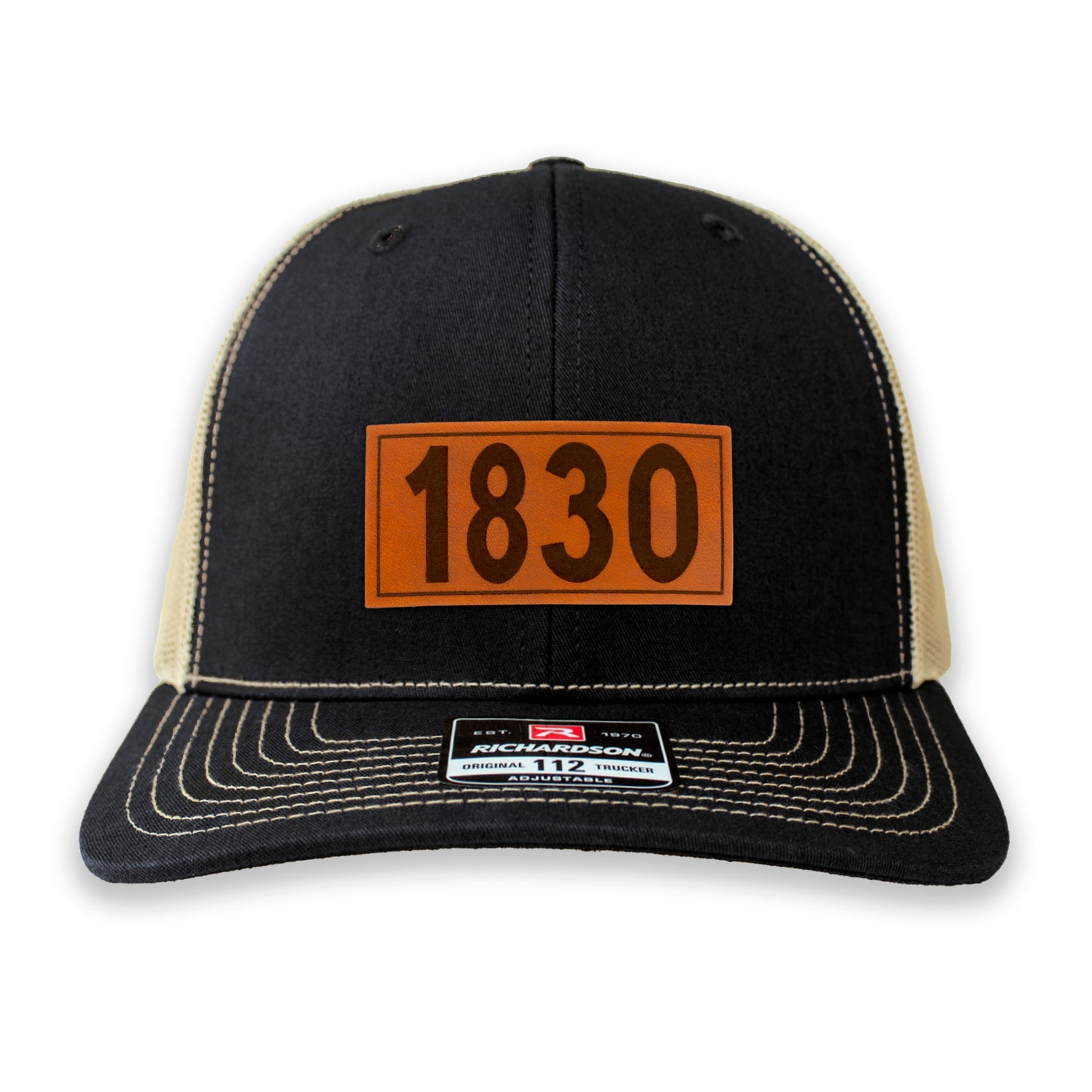 Real Leather Numeral Richardson™  Trucker Caps