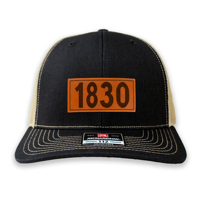 Real Leather Numeral Richardson™  Trucker Caps