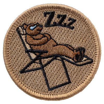Sleeping Bear in Chair Scout Patrol Patches
