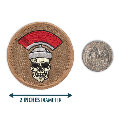 Spartan Skull 2” embroidered scout patrol patches