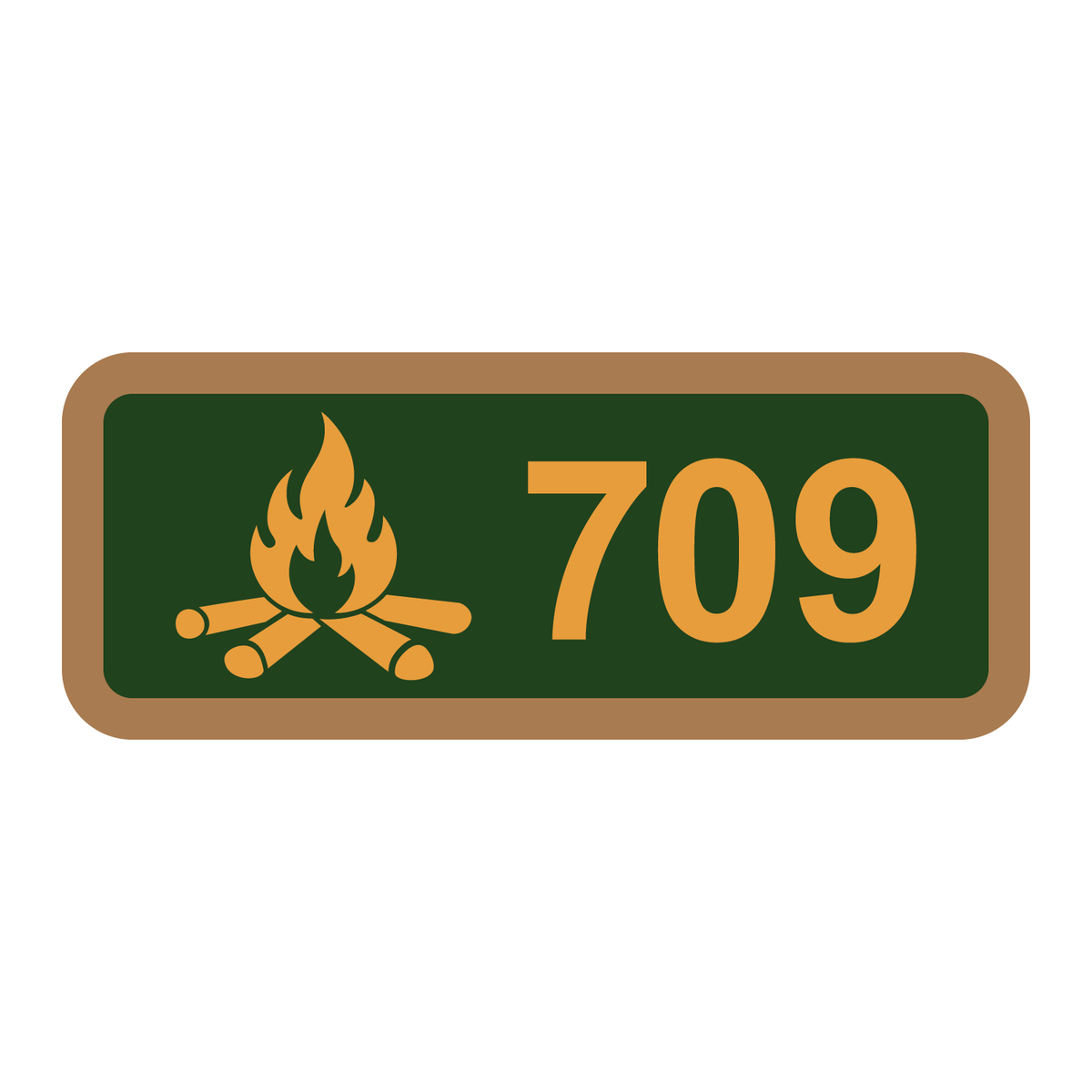 Troop 709 Achievement Patch - Gold