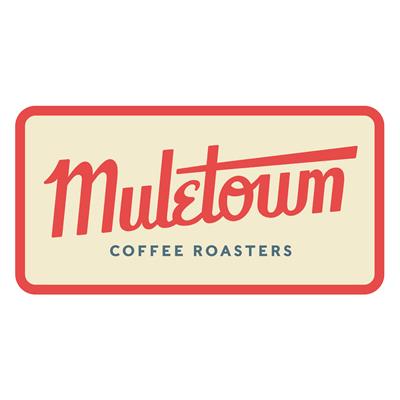 Muletown Coffee Red, Blue & Off-White V5 - Custom 4"x2" Patch - Iron-on