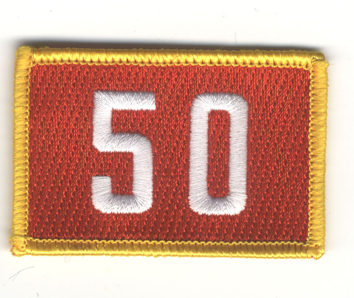 D) Red/Gold Troop 50 Custom Numerals